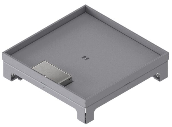 Produktbild UBD 260 255  -  Unterflur-Bodendose UBD 260 inkl. Deckel mit Kante, geschlossen, 15mm Vertiefung und 1 Schnurauslass
